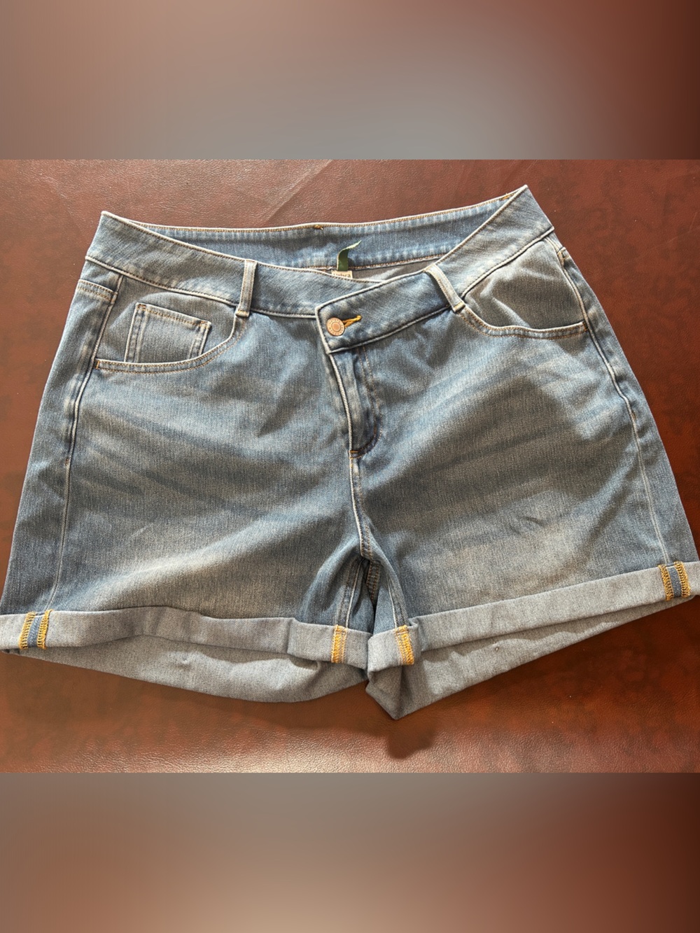 HALARA Light Blue Denim Jean Shorts